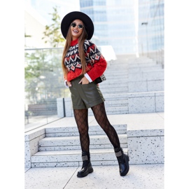 PE1 Botas de Mujer Trabajadoras Con Tachuelas Negras Eveis negro 10