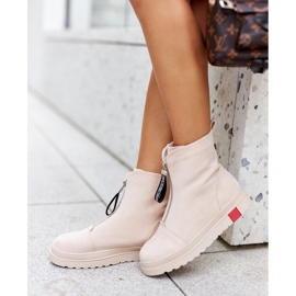 PS1 Botas De Mujer En La Plataforma Beige Charlee 8