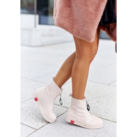 PS1 Botas De Mujer En La Plataforma Beige Charlee 3