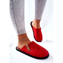 Big Star Zapatillas de casa de mujer Panto Fino II267002 Rojo-Marrón 3