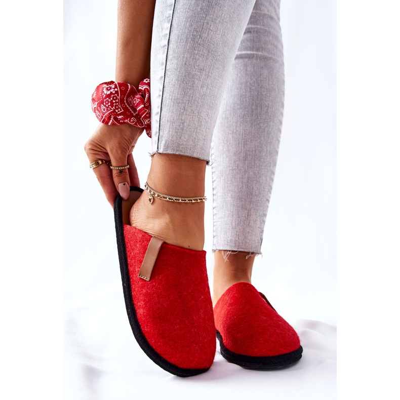 Big Star Zapatillas de casa de mujer Panto Fino II267002 Rojo-Marrón 1