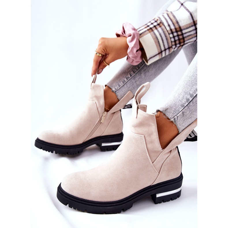PS1 Warm Booties Botas Jodhpur con cremallera Beige My Way 2 PS1 Warm Booties Botas Jodhpur con cremallera Beige My Way 2
