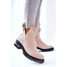 PS1 Warm Booties Botas Jodhpur con cremallera Beige My Way 4