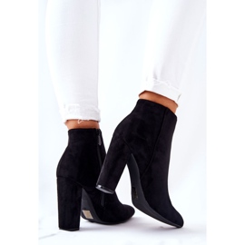 PS1 Botines negros de gamuza Rinasa en un poste 1 PS1 Botines negros de gamuza Rinasa en un poste 1