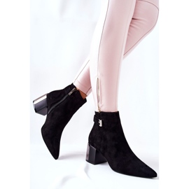Botas de piel en poste Laura Messi negro 2354 5