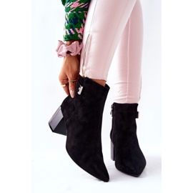 Botas de piel en poste Laura Messi negro 2354 8