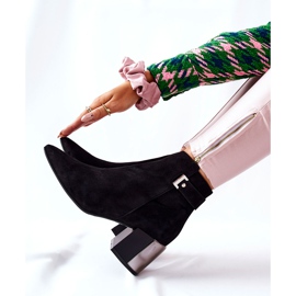 Botas de piel en poste Laura Messi negro 2354 3