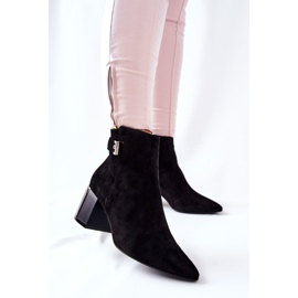 Botas de piel en poste Laura Messi negro 2354 6