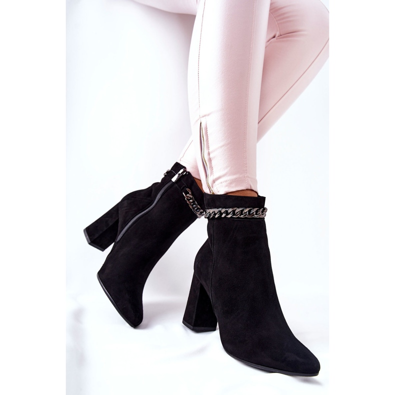 Botas Altas Piel Laura Messi Negra 2203 negro 2
