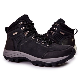 PE1 Zapatos de trekking cálidos negros para hombre Dannis 3