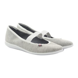 Zapatillas bailarinas de mujer Befado 493q sz blanco multicolor gris 1