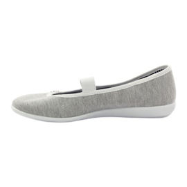Zapatillas bailarinas de mujer Befado 493q sz blanco multicolor gris 3