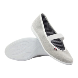 Zapatillas bailarinas de mujer Befado 493q sz blanco multicolor gris 4
