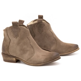 Exquisite Botas de mujer piel 1128EX almendra beige 2