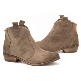Exquisite Botas de mujer piel 1128EX almendra beige 3