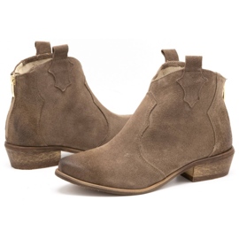 Exquisite Botas de mujer piel 1128EX almendra beige 4