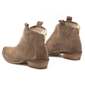 Exquisite Botas de mujer piel 1128EX almendra beige 5