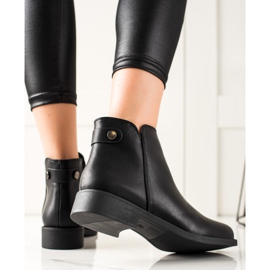Lovery Botines de piel ecológica negros 1
