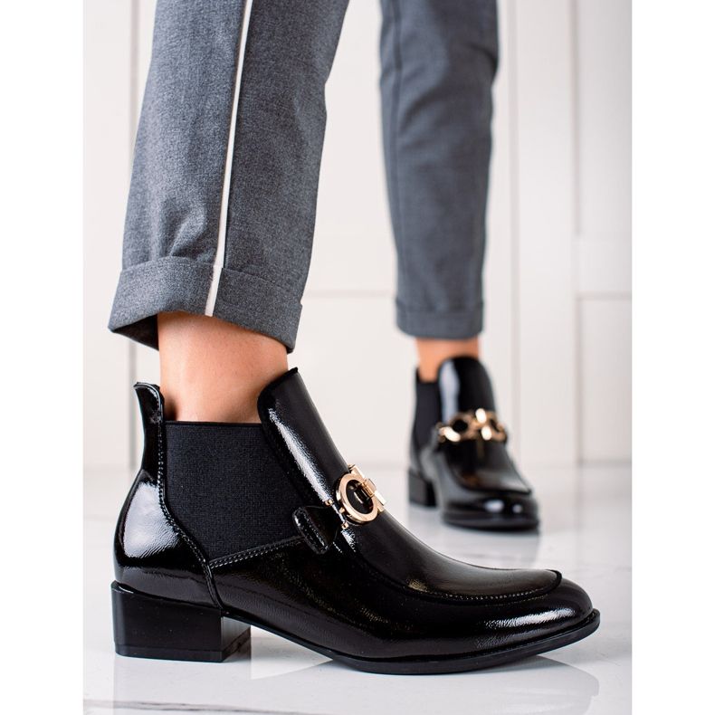 W. Potocki Botas Potocki negro dorado 1 W. Potocki Botas Potocki negro dorado 1