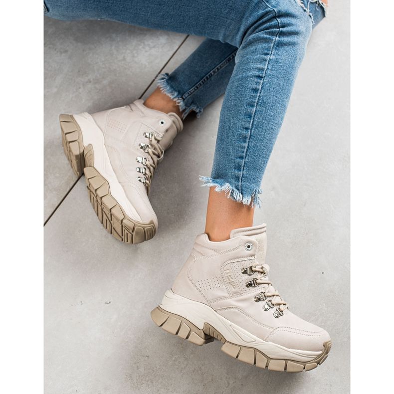 Botas de Mujer Big Star II274331 beige 1 Botas de Mujer Big Star II274331 beige 1