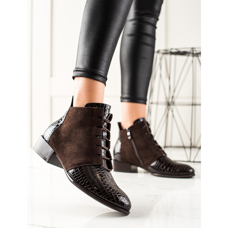 W. Potocki Botas elegantes Potocki marrón 1 W. Potocki Botas elegantes Potocki marrón 1