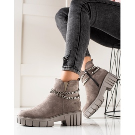 Goodin Botas en la plataforma con una cadena beige 3