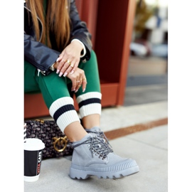 Botas de Piel Big Star II274365 Gris 4
