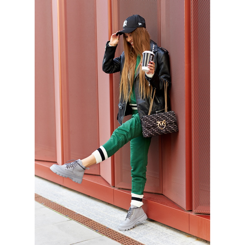 Botas de Piel Big Star II274365 Gris 2