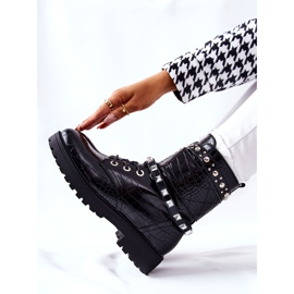 PG1 Black Nephele Warm Boots Trabajadores con tachuelas negro 4