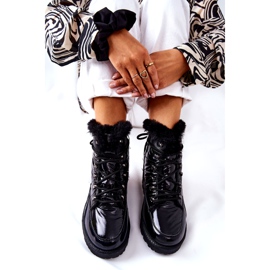 POTOCKI Botas de nieve altas con aislamiento de piel Negro Estornudos 2 POTOCKI Botas de nieve altas con aislamiento de piel Negro Estornudos 2