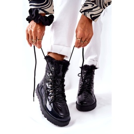 POTOCKI Botas de nieve altas con aislamiento de piel Negro Estornudos 4 POTOCKI Botas de nieve altas con aislamiento de piel Negro Estornudos 4