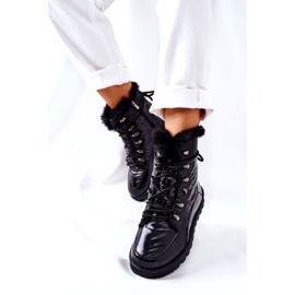 POTOCKI Botas de nieve altas con aislamiento de piel Negro Estornudos 5 POTOCKI Botas de nieve altas con aislamiento de piel Negro Estornudos 5