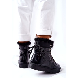 POTOCKI Botas de nieve altas con aislamiento de piel Negro Estornudos 6 POTOCKI Botas de nieve altas con aislamiento de piel Negro Estornudos 6