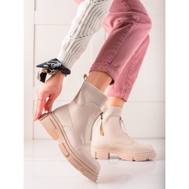 Bestelle Trabajadores sin cordones con cremallera beige 2