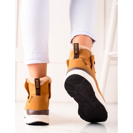 Botas de nieve para mujer Big Star II274262 marrón amarillo 1