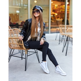 Zapatillas altas On The Big Star II274014 White Platform blanco 4