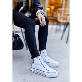 Zapatillas altas On The Big Star II274014 White Platform blanco 6