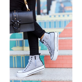 Zapatillas altas On The Big Star II274016 Grey Platform gris 8