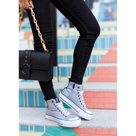 Zapatillas altas On The Big Star II274016 Grey Platform gris 7