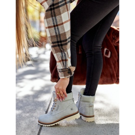 PE1 Mujer Trappers Timberki con calentamiento gris claro Tiempo 3