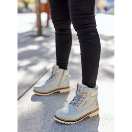 PE1 Mujer Trappers Timberki con calentamiento gris claro Tiempo 2