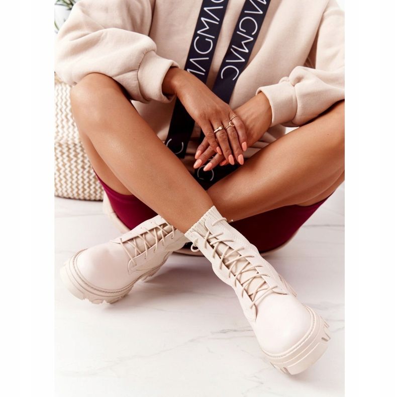 PS1 Botas de Mujer Workers Beige Megan 3 PS1 Botas de Mujer Workers Beige Megan 3