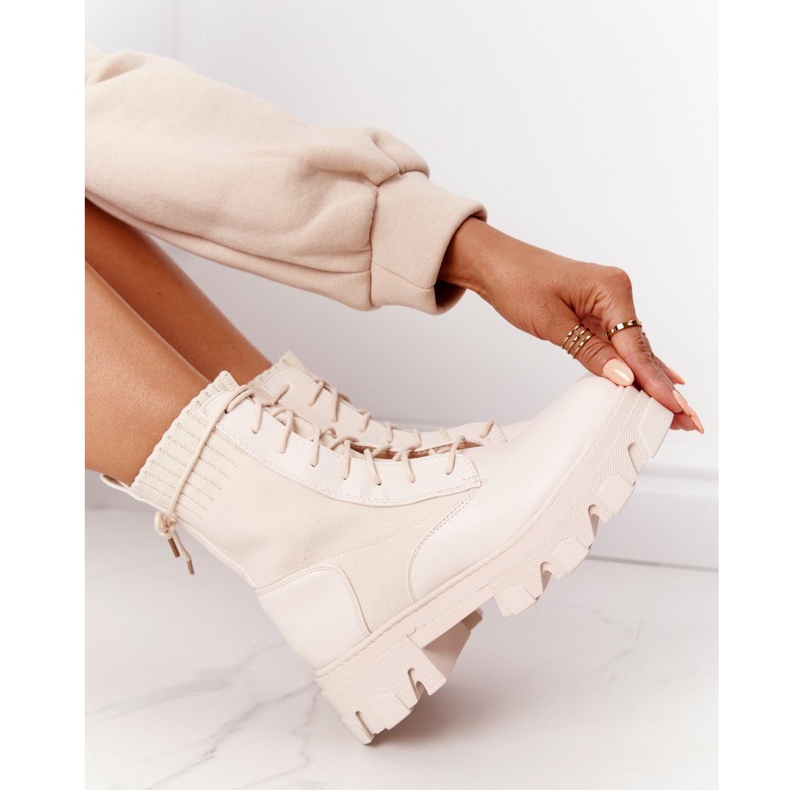 PS1 Botas de Mujer Workers Beige Megan 5 PS1 Botas de Mujer Workers Beige Megan 5