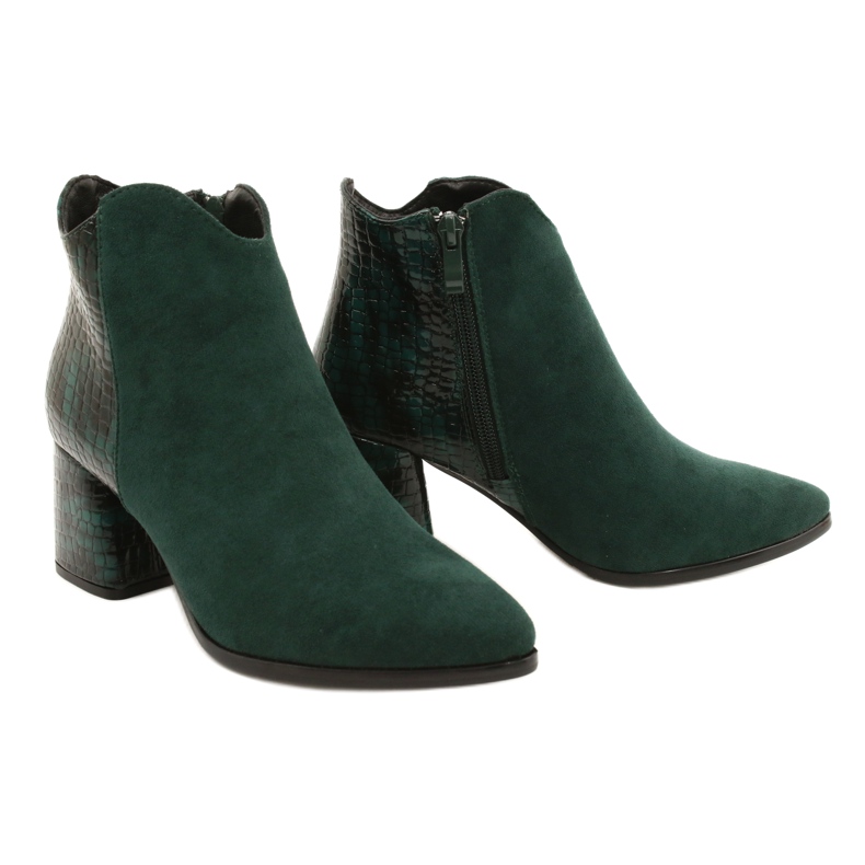 M.Daszyński Botas de ante verde MR2025-3 negro 5