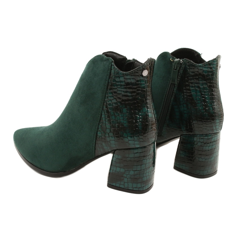 M.Daszyński Botas de ante verde MR2025-3 negro 3 M.Daszyński Botas de ante verde MR2025-3 negro 3