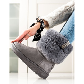 Botas de nieve para mujer Big Star II274128 gris 1