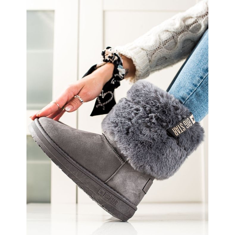 Botas de nieve para mujer Big Star II274128 gris 1