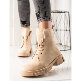 Goodin Trabajadores de gamuza beige 2