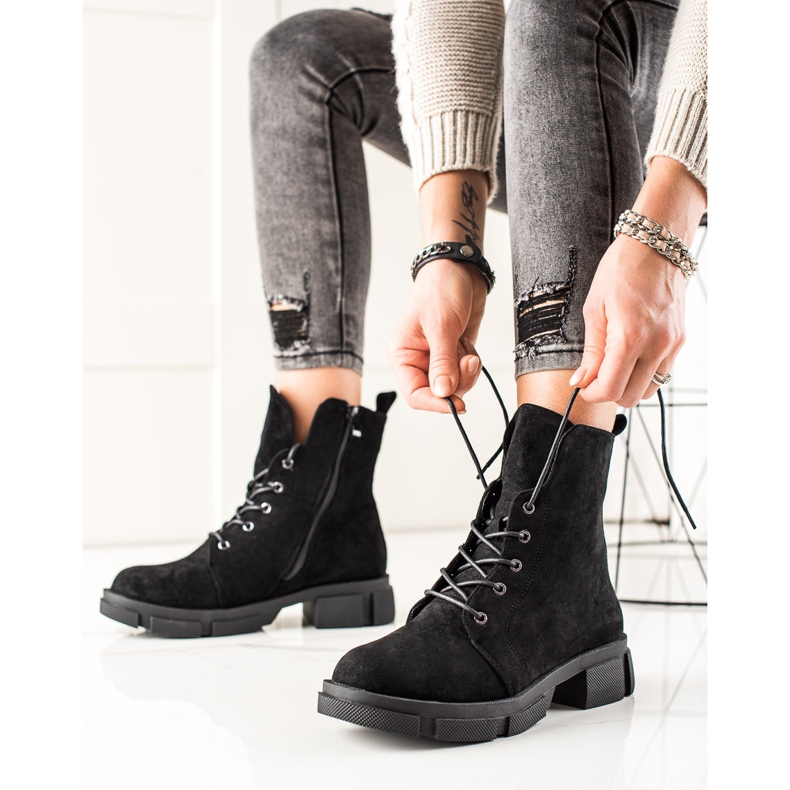 Goodin Trabajadores de gamuza negro 1