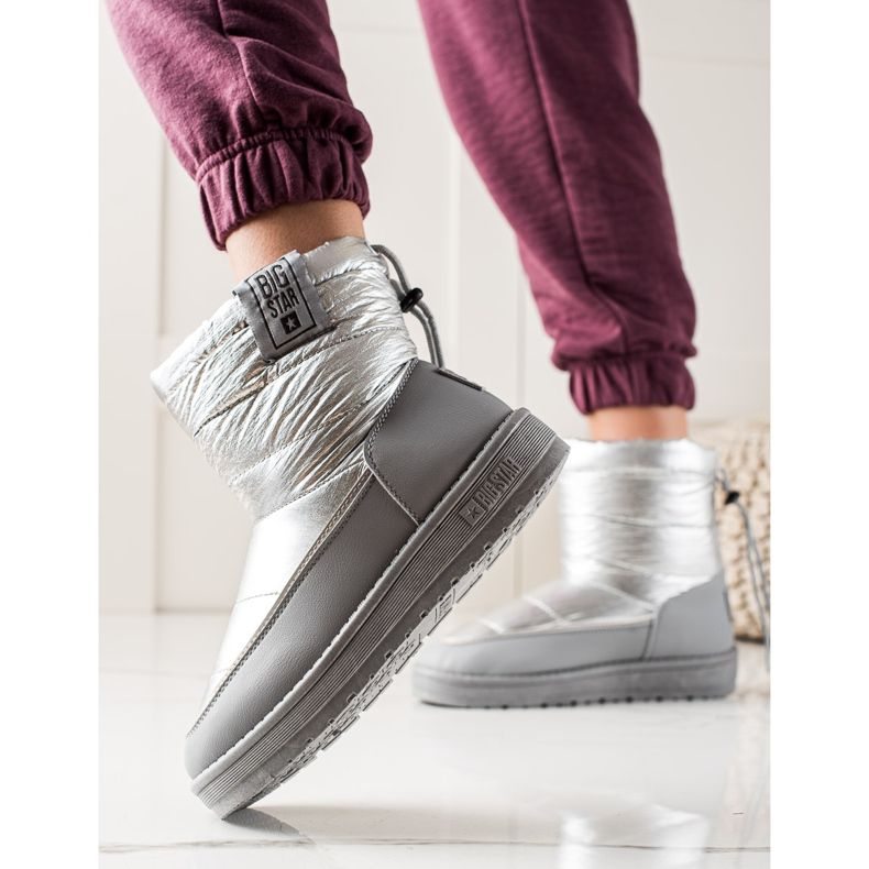 Botas de nieve para mujer Big Star II274118 plata gris 2